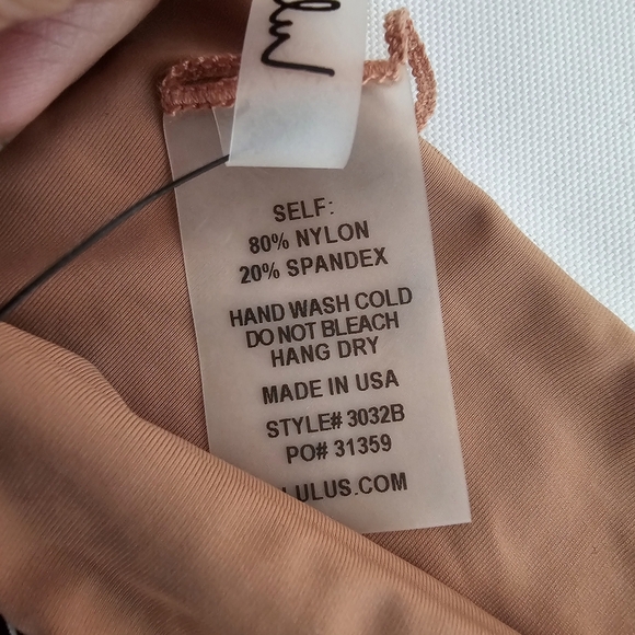 NWT Lulus Nova High Cut Bikini Bottom Size XL Brown Swim Swimwear Surf Beach - Picture 9 of 9